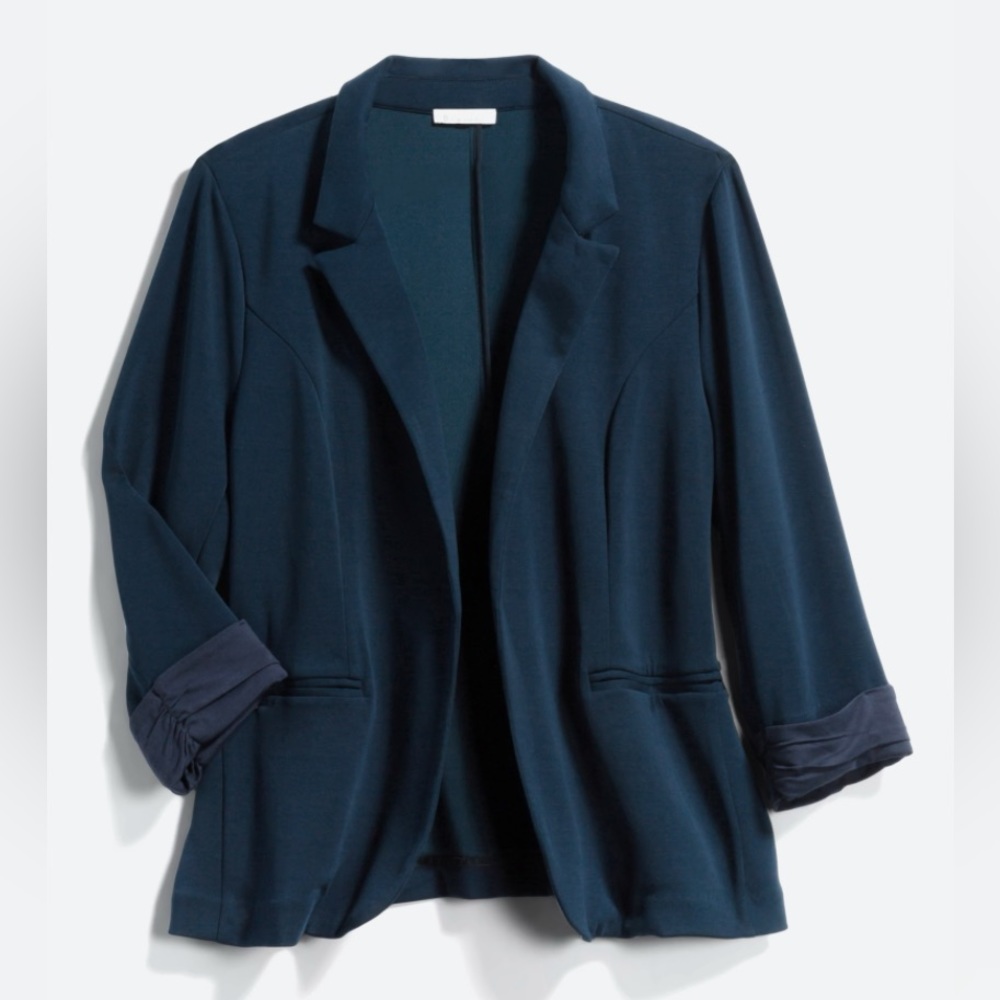 Skies are Blue Size 2x Navy Sidney Modal Blazer